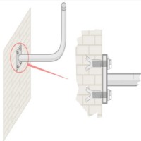 Крепление спутниковой "тарелки" Крепление спутниковой "тарелки"